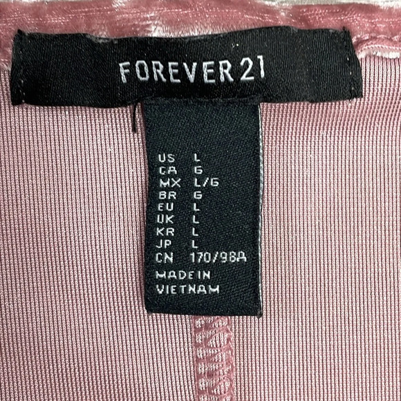 Forever 21 Velvet Dress Bundle of Long Sleeve  Sleeveless and Spaghetti Strap L - Picture 15 of 16